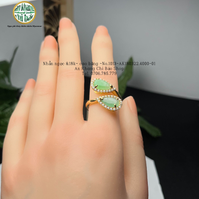 Ngọc phỉ thúy- Nhẫn đính hạt - nữ